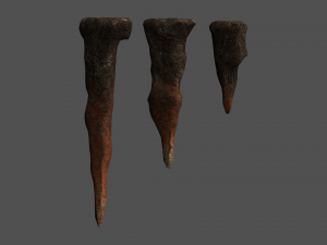 Stalagmite Set - Red Rock 3D Model