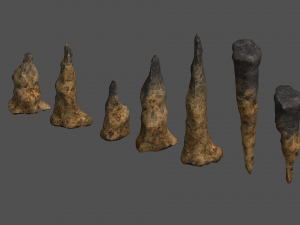 Stalagmite Set - Spider Web 3Dモデル