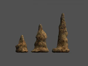 Stalagmite Set - Spider Web 3D Model