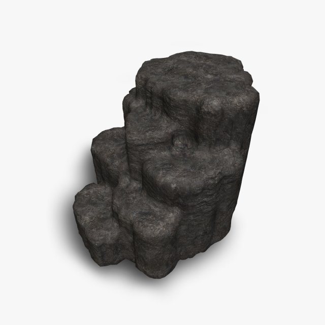Cave Platform 1 - Base 3D Model .c4d .max .obj .3ds .fbx .stl .blend 