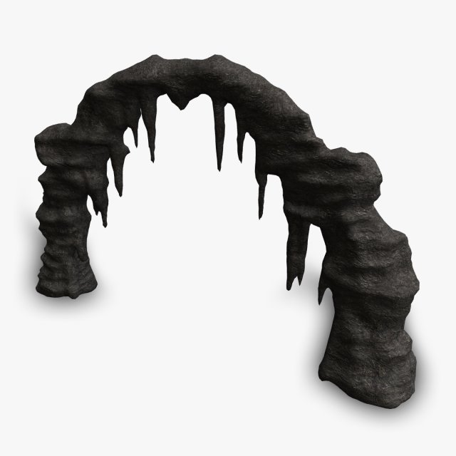 Cave Rock L - Base Modello 3D .c4d .max .obj .3ds .fbx .stl .blend 