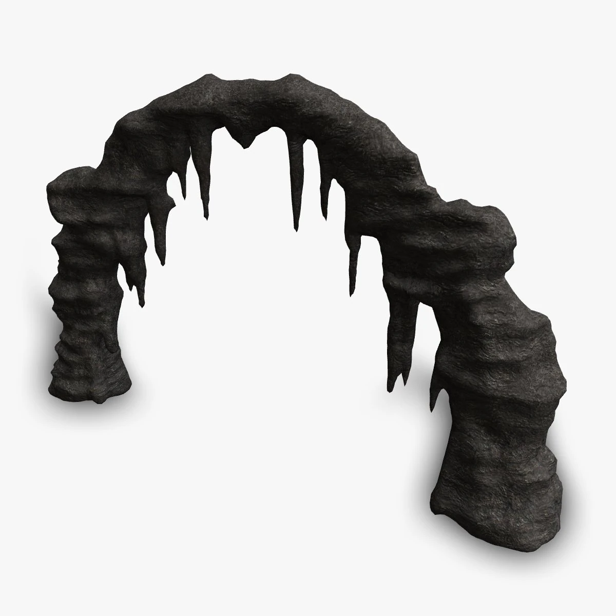 Cave Rock L - Base 3D Model .c4d .max .obj .3ds .fbx .stl .blend 