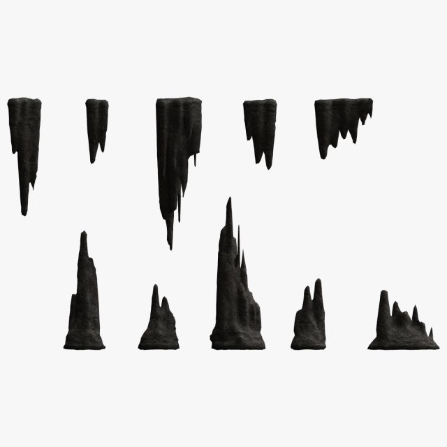 Cave Rock Pack 1 - Base 3Dモデル .c4d .max .obj .3ds .fbx .stl .blend 