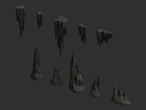 Cave Rock Pack 1 - Base 3D Model