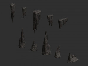 Cave Rock Pack 1 - Base 3Dモデル