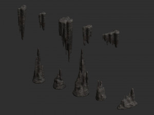 Cave Rock Pack 1 - Base 3Dモデル