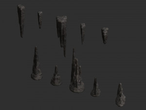 Cave Rock Pack 1 - Base 3Dモデル
