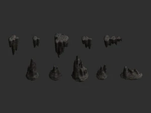 Cave Rock Pack 1 - Base 3D Model