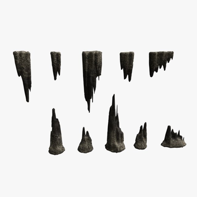Cave Rock Pack 1 - Light Modelo 3D .c4d .max .obj .3ds .fbx .stl .blend 