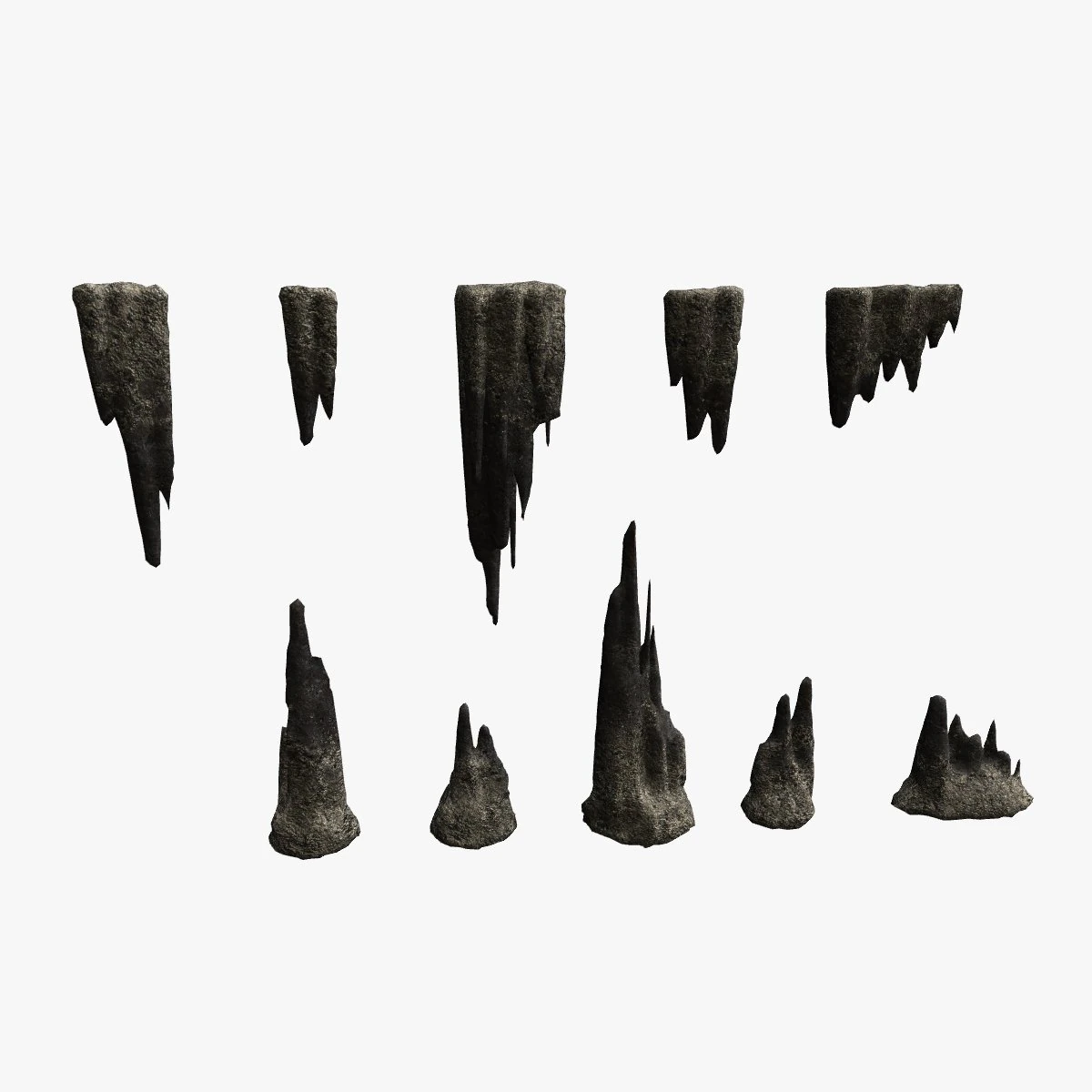 Cave Rock Pack 1 - Light 3D Model .c4d .max .obj .3ds .fbx .stl .blend 