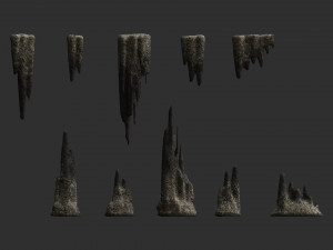 Cave Rock Pack 1 - Light Modelo 3D