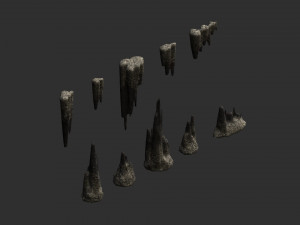Cave Rock Pack 1 - Light Modelo 3D