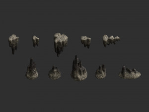 Cave Rock Pack 1 - Light Modelo 3D