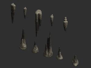 Cave Rock Pack 1 - Light 3D Model