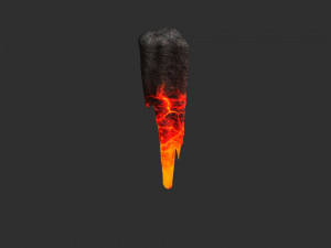 Cave Rock Pack 1 - Lava 3D Модель