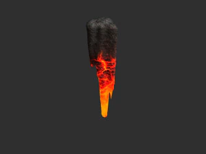 Cave Rock Pack 1 - Lava 3D Model