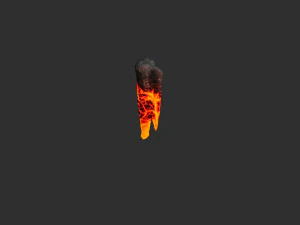 Cave Rock Pack 1 - Lava 3D Model