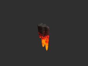 Cave Rock Pack 1 - Lava 3D Model