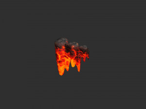 Cave Rock Pack 1 - Lava 3D Модель