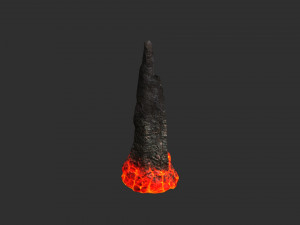 Cave Rock Pack 1 - Lava 3D Модель
