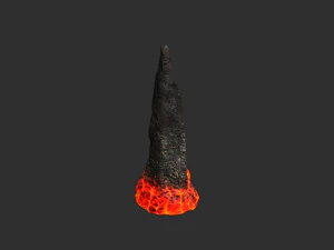 Cave Rock Pack 1 - Lava 3D Model