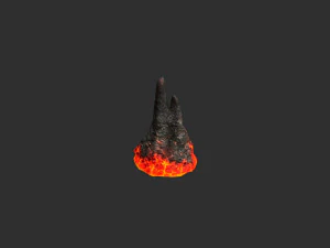 Cave Rock Pack 1 - Lava 3D Model