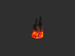 Cave Rock Pack 1 - Lava 3D Model