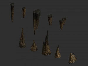 Cave Rock Pack 1 - Webs Modelo 3D