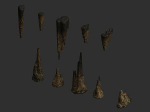 Cave Rock Pack 1 - Teias Modelo 3D