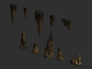 Cave Rock Pack 1 - Teias Modelo 3D