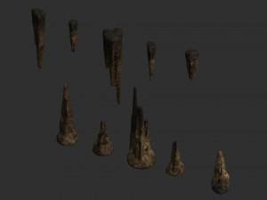 Cave Rock Pack 1 - Webs Modelo 3D