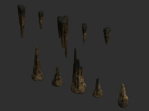 Cave Rock Pack 1 - Teias Modelo 3D