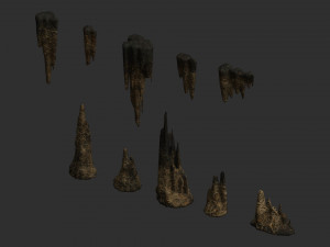 Cave Rock Pack 1 - Webs Modelo 3D