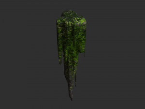 Cave Rock Pack 1 - Moss Modelo 3D