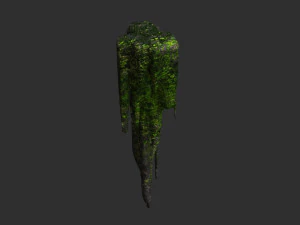 Cave Rock Pack 1 - Moss 3D Model