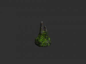 Cave Rock Pack 1 - Moss Modelo 3D