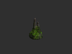 Cave Rock Pack 1 - Moss 3D Model