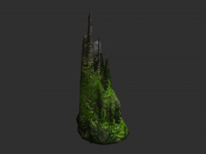 Cave Rock Pack 1 - Moss Modelo 3D