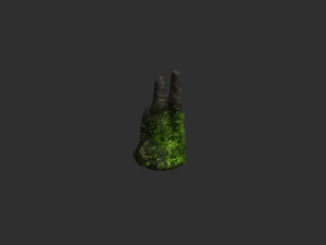 Cave Rock Pack 1 - Moss 3D Model