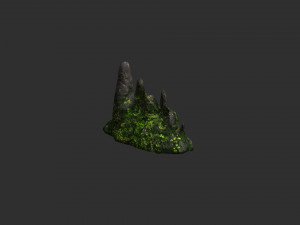 Cave Rock Pack 1 - Moss Modelo 3D