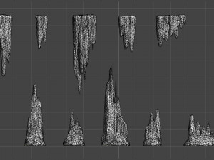 Cave Rock Pack 1 - Moss Modelo 3D