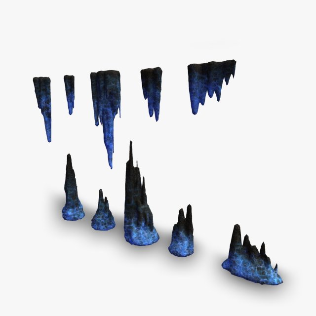 Cave Rock Pack 1 - Energy 3D Model .c4d .max .obj .3ds .fbx .stl .blend 
