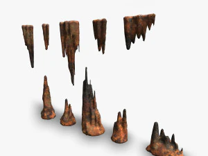Cave Rock Pack 1 - Ferrugem Modelo 3D