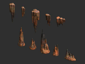 Cave Rock Pack 1 - Rust 3D Модель