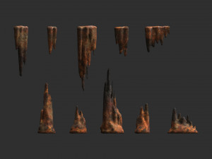 Cave Rock Pack 1 - Rust 3D Модель