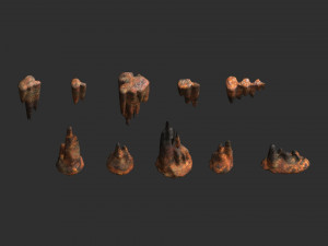 Cave Rock Pack 1 - Rust 3D Модель