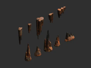 Cave Rock Pack 1 - Rust 3D Модель