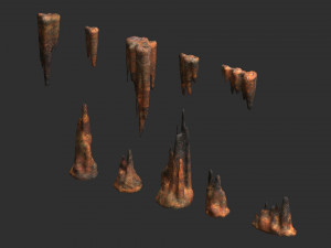Cave Rock Pack 1 - Rust 3D Модель