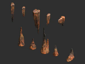 Cave Rock Pack 1 - Rust 3D Модель