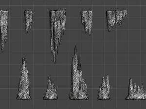 Cave Rock Pack 1 - Rust 3D Модель